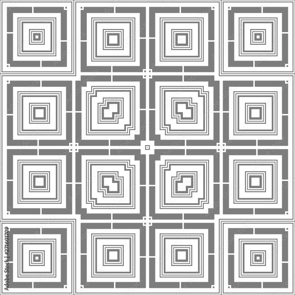 White and grey geometric pattern