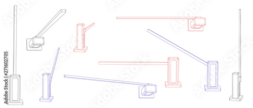 Automatic barrier. Vector o...