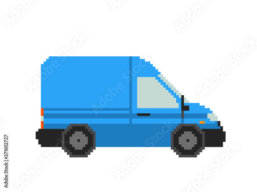 Minibus icon. Isolated on w...