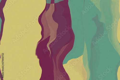 Simple shapes with trendy colors. Art illustration with blend shapes