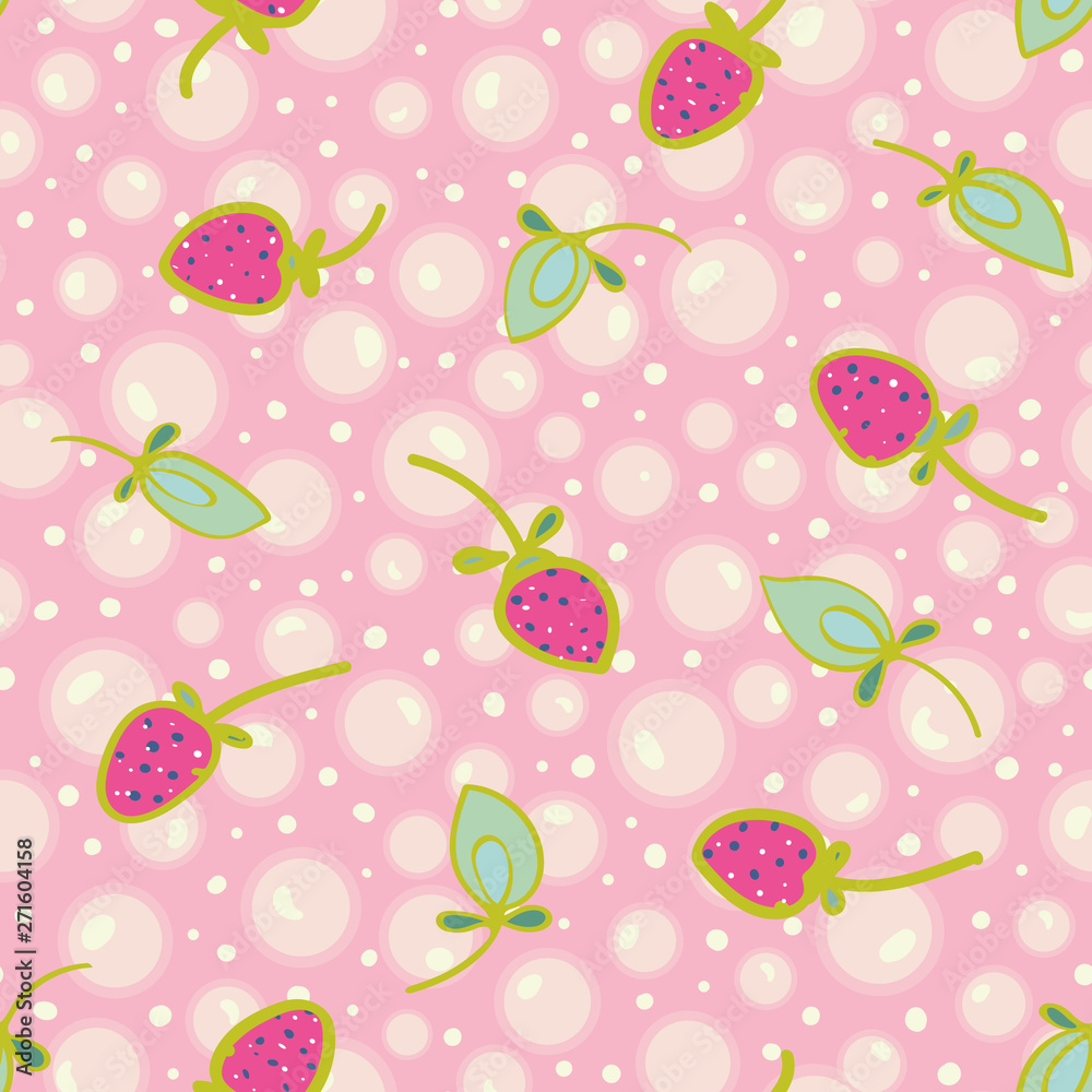 Pink Vector Repeat Pattern With White Soap Bubble Dot And Strawberry Kawaii Japanese Comic Style Surface Pattern Design Perfect For Paper And Textile Projects Bath Products Stock Vector Adobe Stock Pink Vector Repeat Pattern With White Soap Bubble Dot And Strawberry Kawaii Japanese Comic Style Surface Pattern Design Perfect For Paper And Textile Projects Bath Products Stock Vector Adobe Stock
