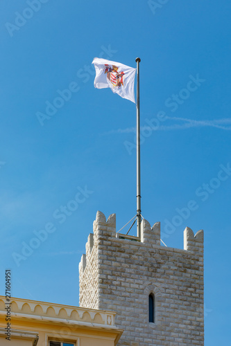 Flag over the princely palace