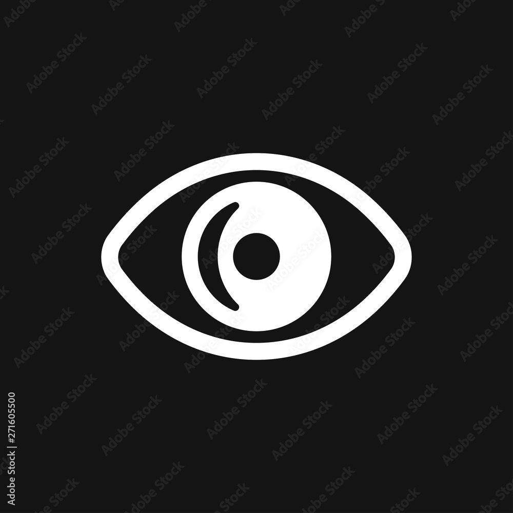 Eye icon, flat icon for logo, vector sign symbol Eye icon, flat icon for logo, vector sign symbol