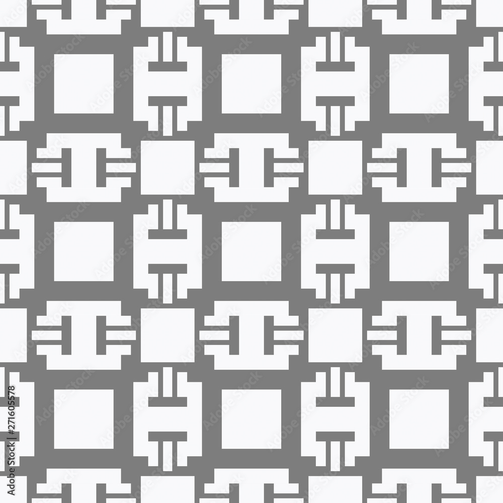 Black and grey geometric pattern with seamless form