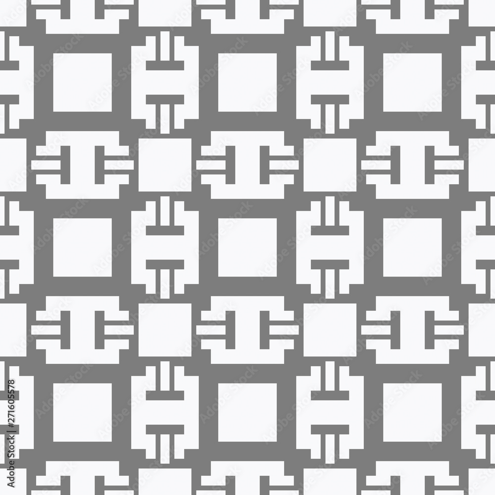 Black and grey geometric pattern with seamless form Black and grey geometric pattern with seamless form