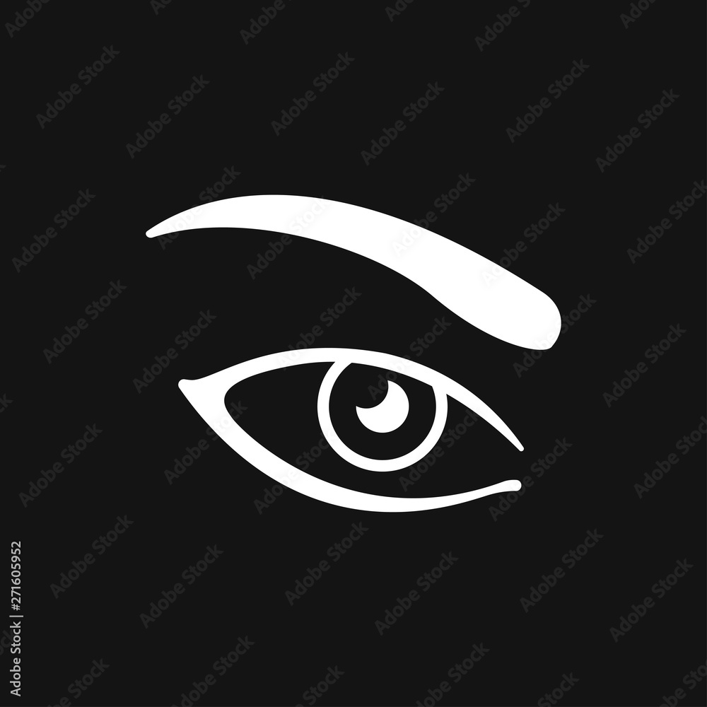 Eyebrow icon. Logo beauty salon. Care for eyebrows Eyebrow icon. Logo beauty salon. Care for eyebrows