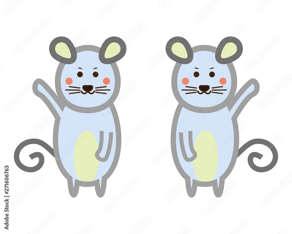 ねずみ ねずみ年 2020年 年賀状 イラスト ねずみ ねずみ年 2020年 年賀状 イラスト