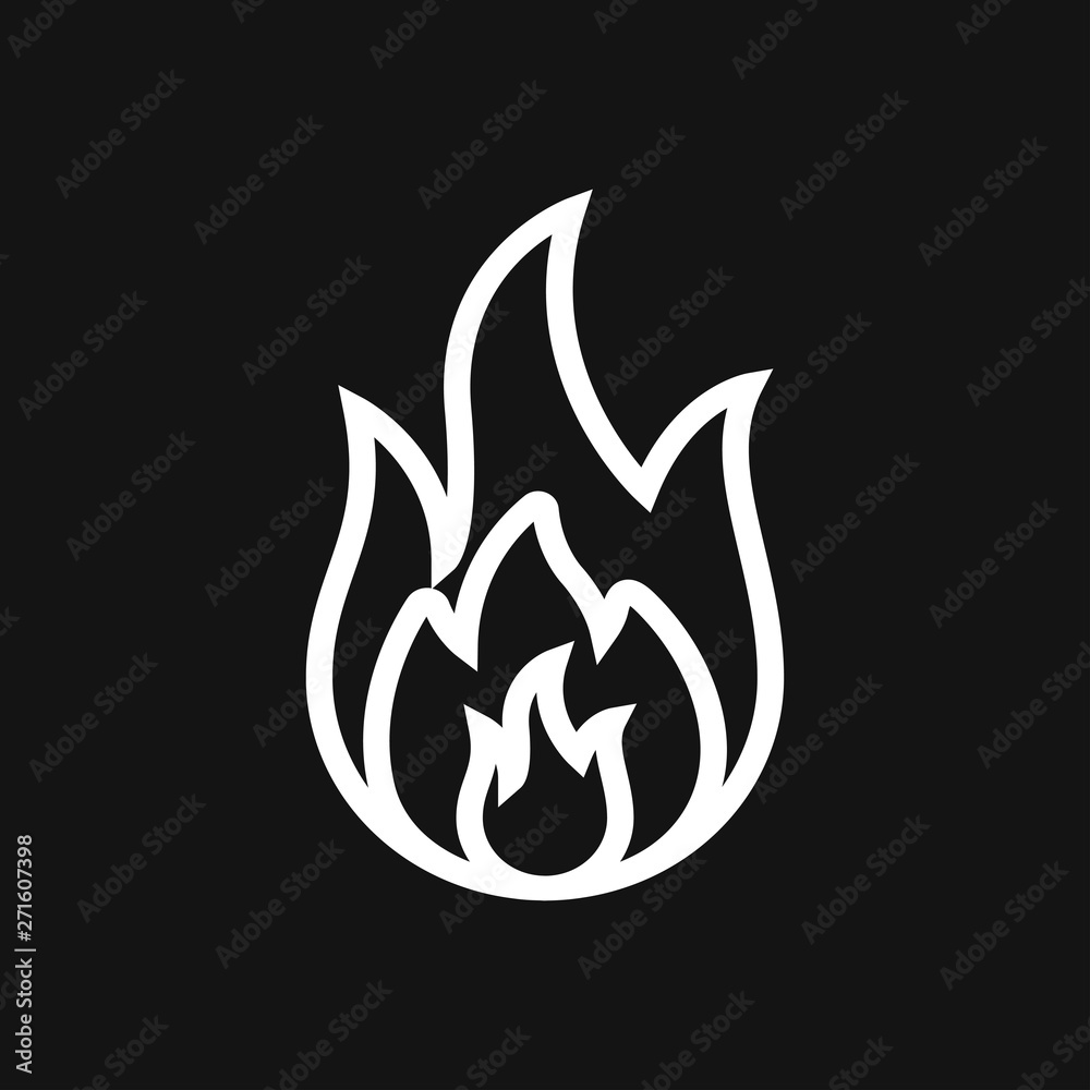 Fire icon vector. Icon illustration for logo design Fire icon vector. Icon illustration for logo design