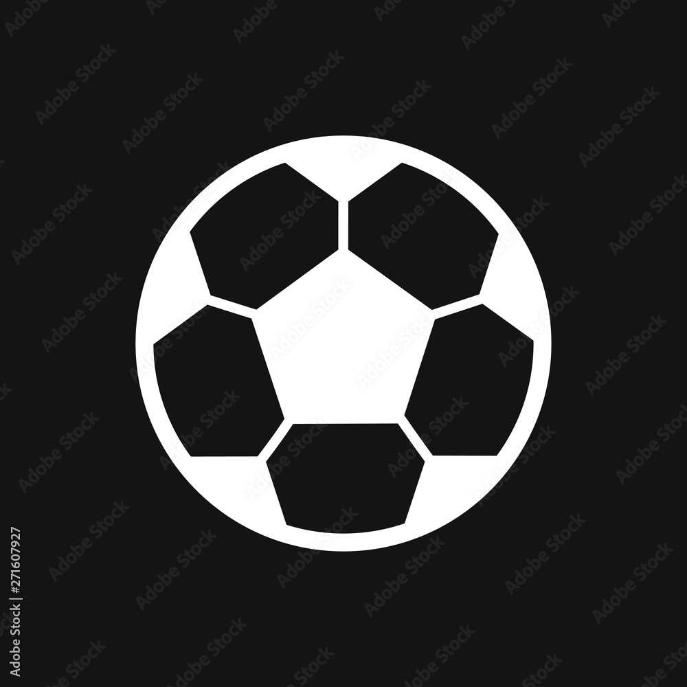 Fototapeta premium Foot ball, soccer icon sport objects for logo, vector sign symbol for design
