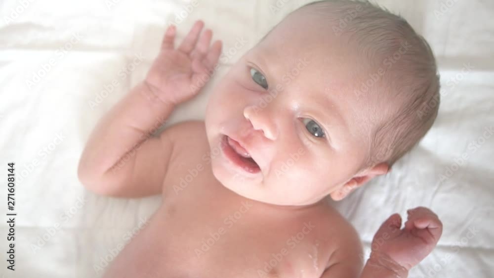 newborn baby exploring new world. newborn baby exploring new world.