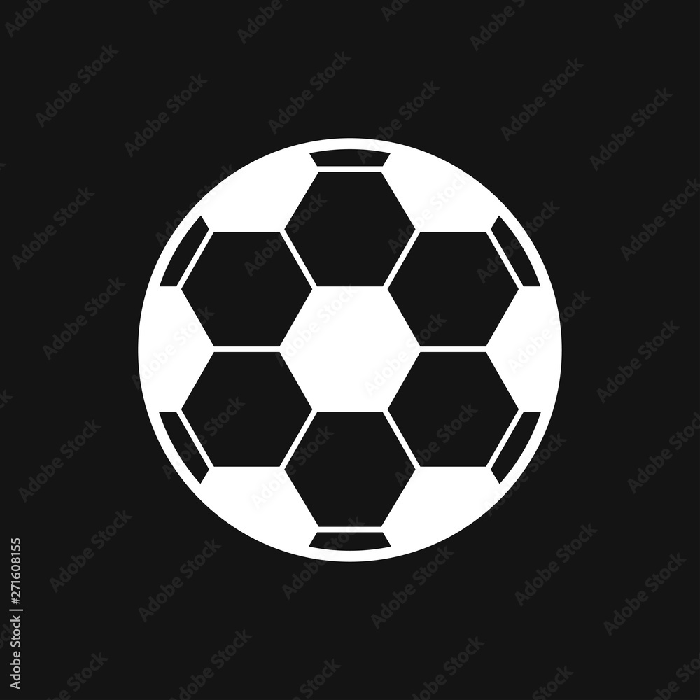Fototapeta premium Foot ball, soccer icon sport objects for logo, vector sign symbol for design