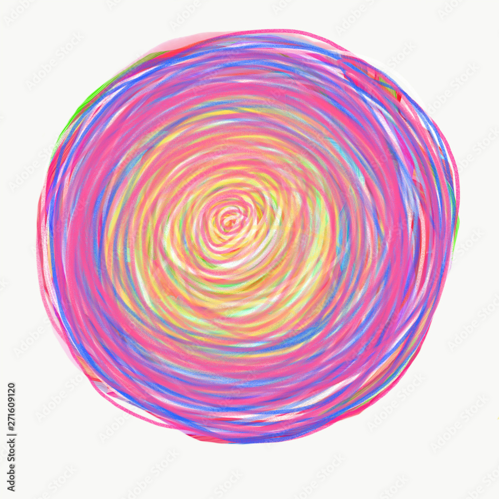 mandala painted with watercolor . mandala painted with watercolor .