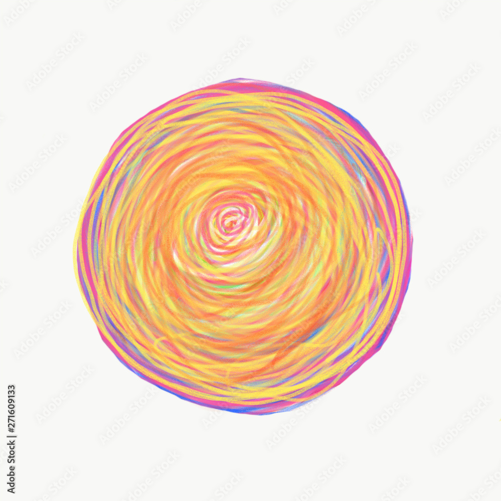 mandala painted with watercolor . mandala painted with watercolor .