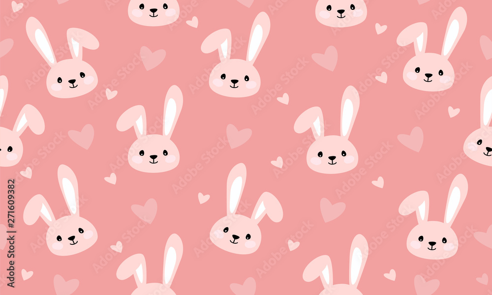 Bunny print seamless texture Bunny print seamless texture