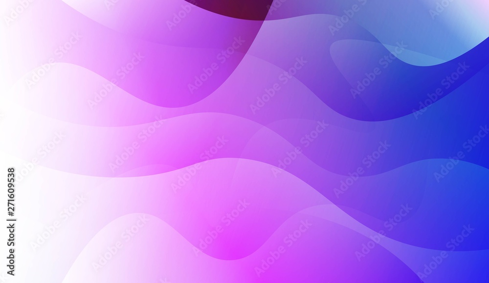 Fototapeta premium Geometric Wave Shape with Colorful Gradient Color Background Wallpaper. For Your Design Ad, Banner, Cover Page. Vector Illustration.