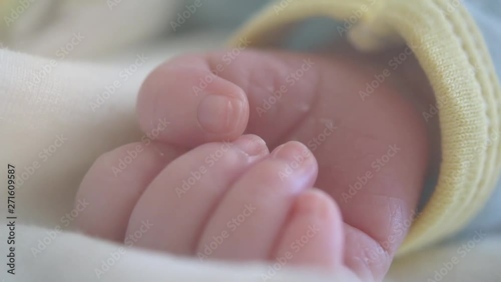 newborn baby exploring new world.