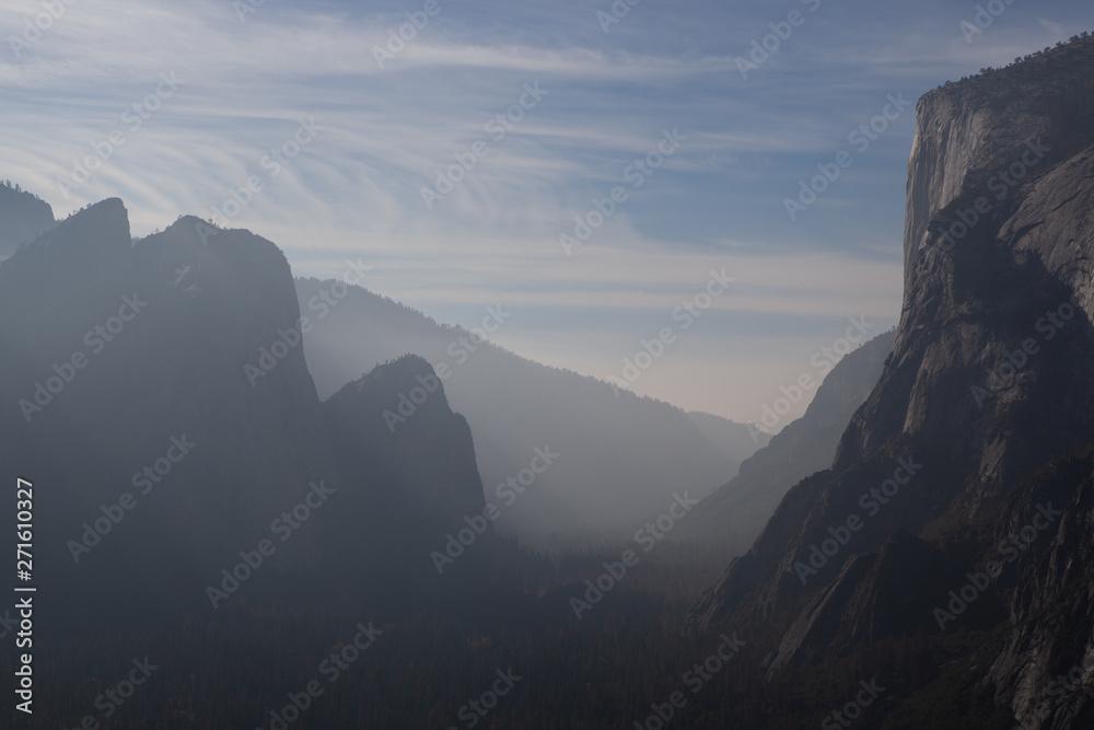 afternoon glow in yosemite valley, california