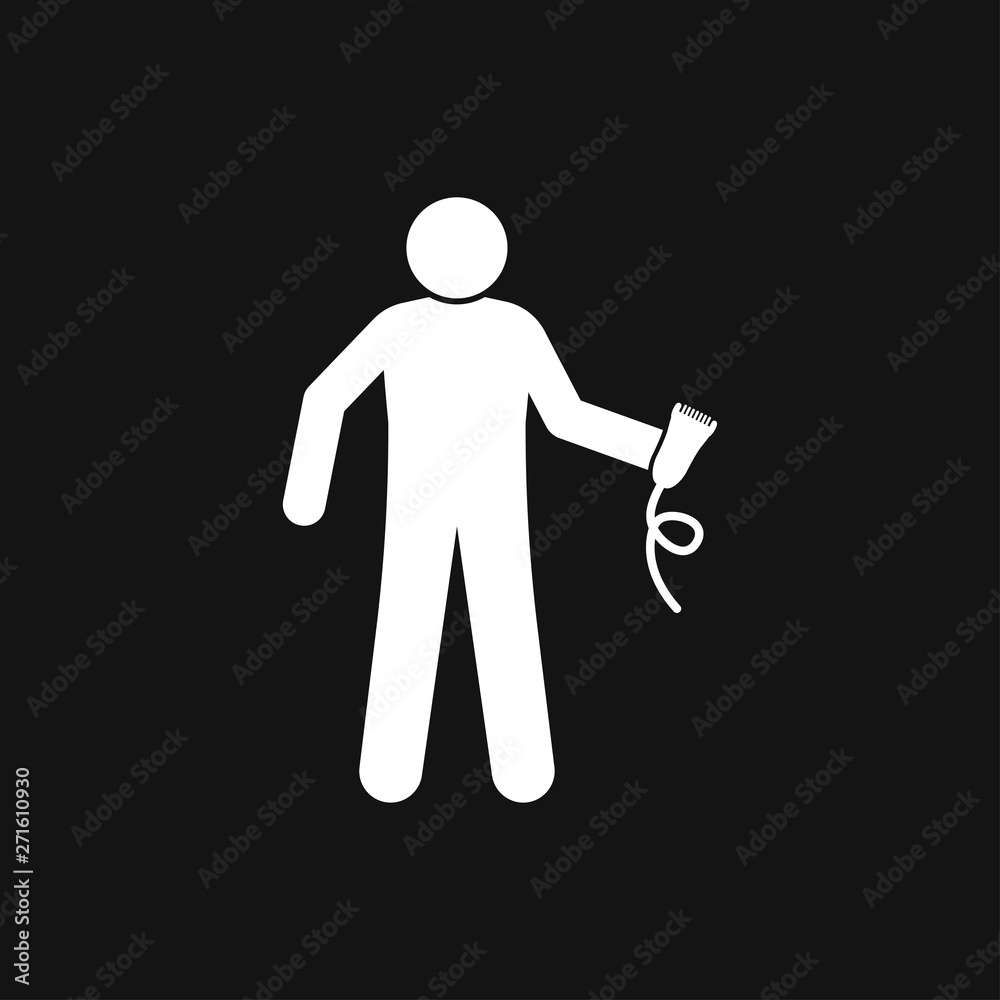 Hairdresser icon logo, illustration, vector sign symbol for design Hairdresser icon logo, illustration, vector sign symbol for design