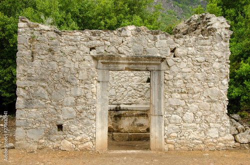 The ruins of the city of Olympos in Turkey	