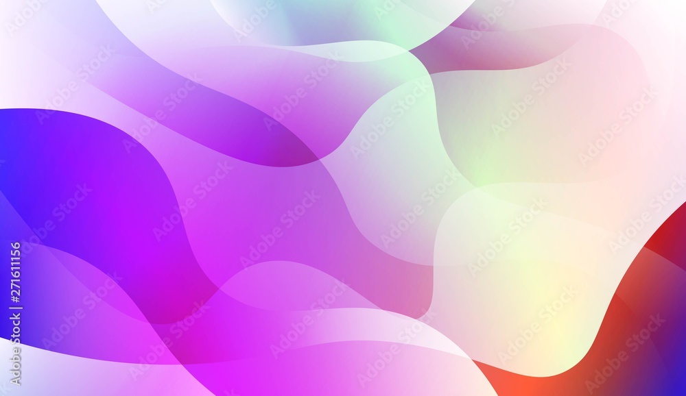 Hologram Gradient Geometric Wave Shape. Abstract background. For Template Cell Phone Backgrounds. Vector Illustration.
