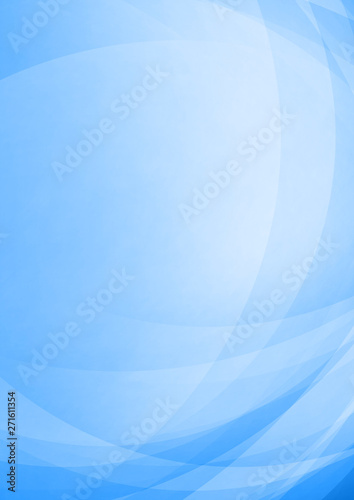 Curved abstract on blue background