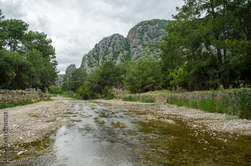 The ruins of the city of Olympos in Turkey 