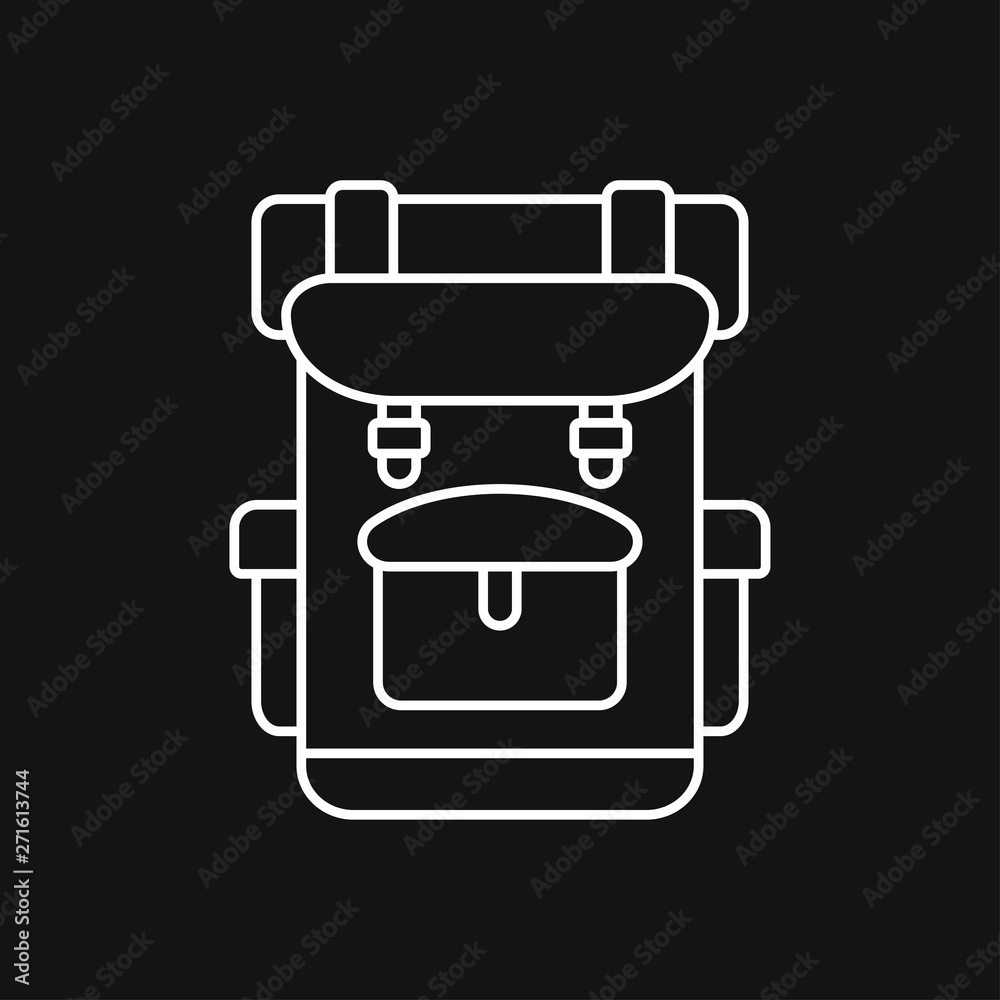 Backpack icon logo, illustration, vector sign symbol for design Backpack icon logo, illustration, vector sign symbol for design