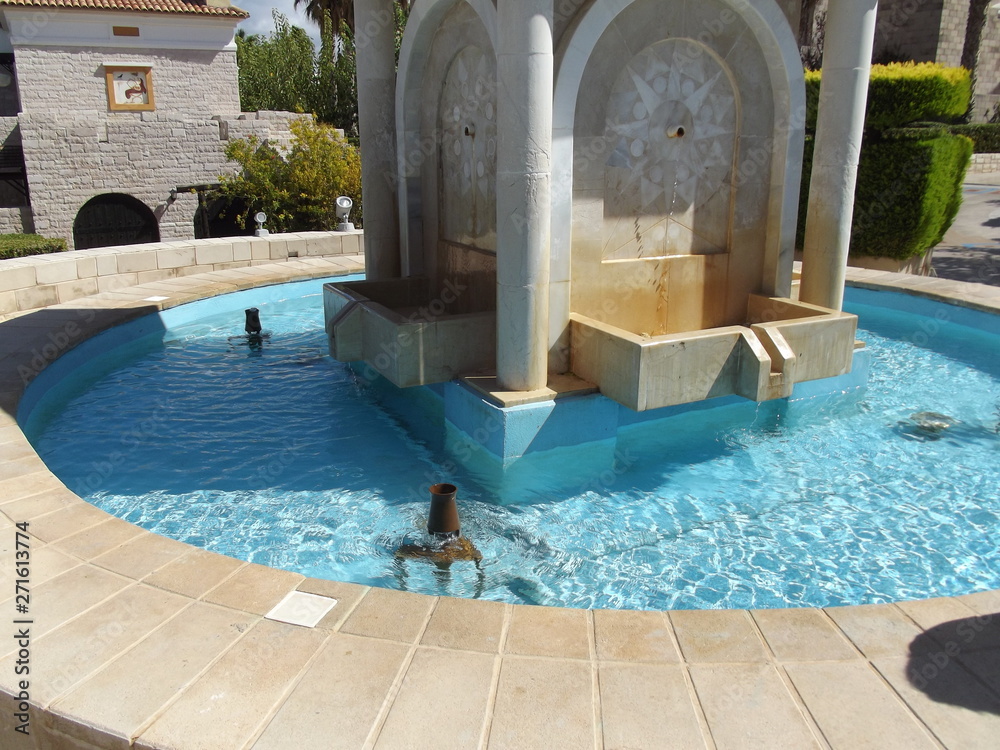 swimming pool in luxury hotel