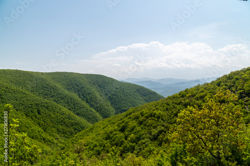 Mountain view from a gazebo