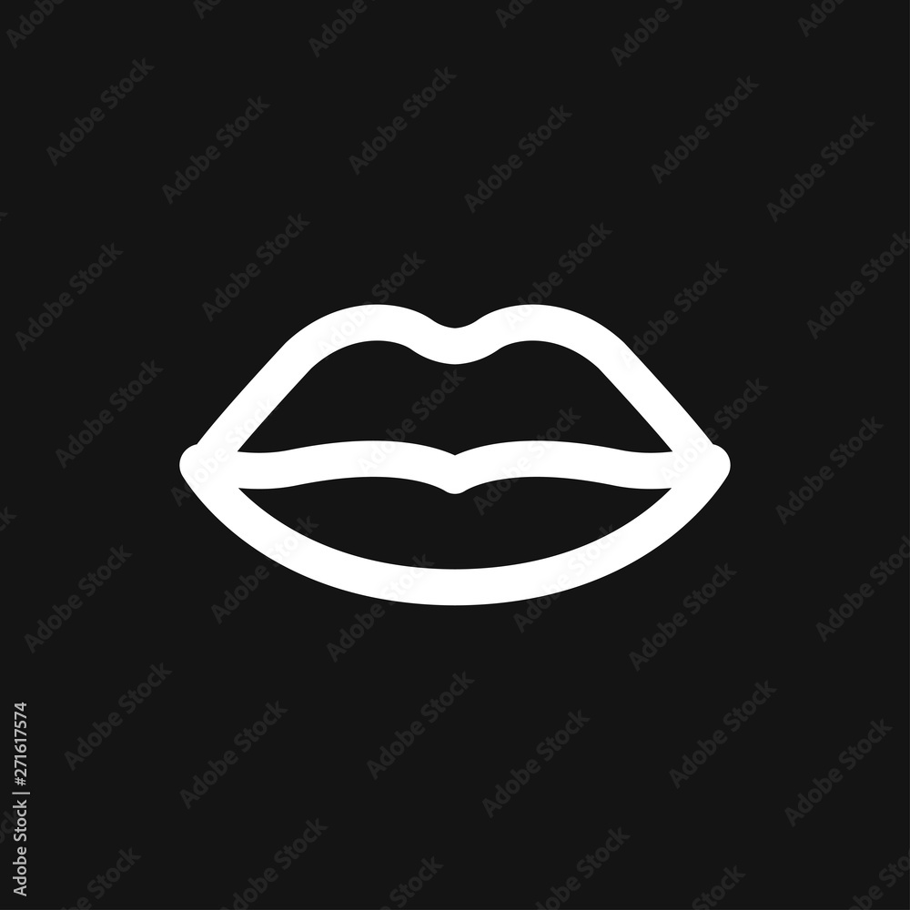 Lips icon, kiss icon, logo, illustration, vector sign symbol for design Lips icon, kiss icon, logo, illustration, vector sign symbol for design