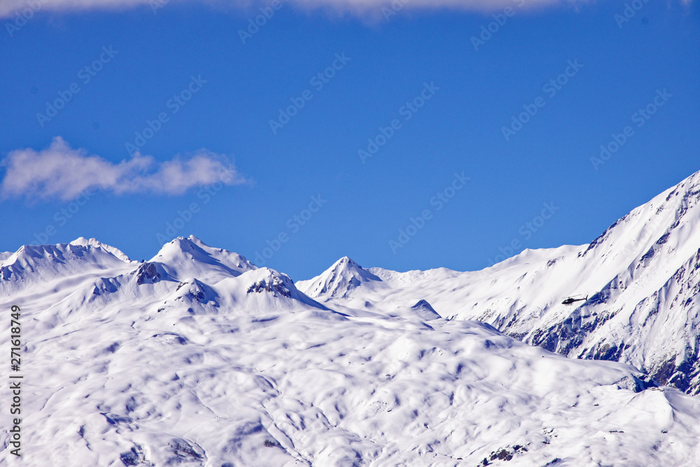 Obraz premium Les arcs - massif du Mont Blanc