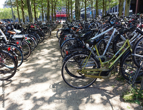This is a public place in The Hague for everybody to park a bike.