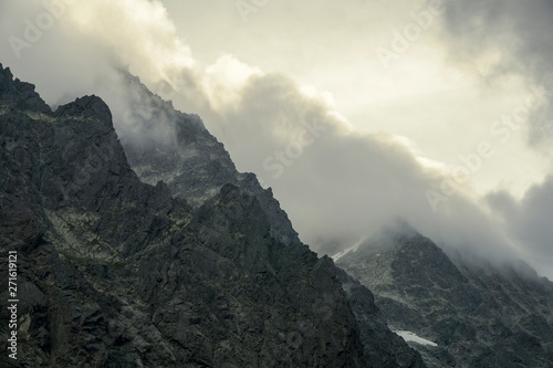 Rocky mountain landscape in the High Tatras. Slovakia.