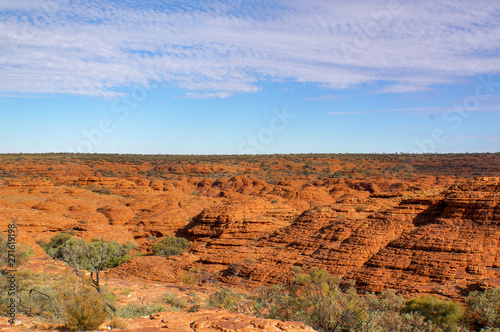 view of the a Canyons wall  Watarrka National Park  Northern Territory  Australia