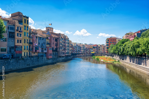 The view from old town Girona, Spain