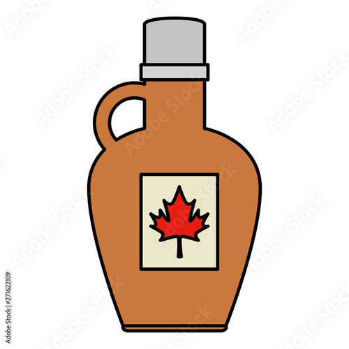 sweet maple syrup bottle product