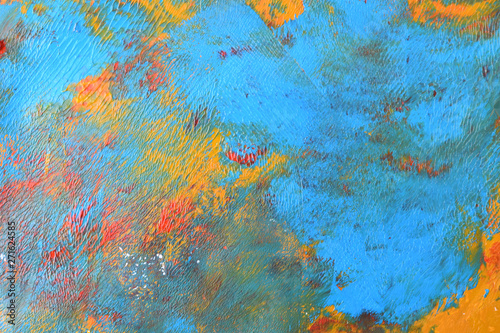 Red blue mix soft contrasts, paint acrylic background.