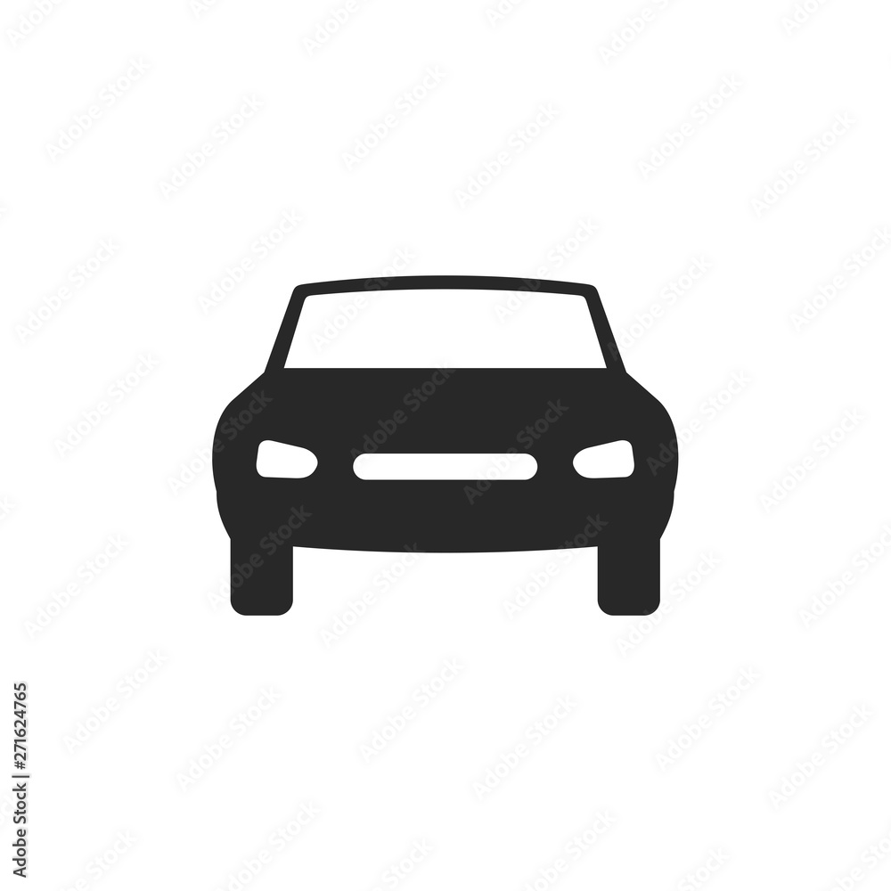 car icon vector isolated illustration. Flat icon Car symbol logo design inspiration