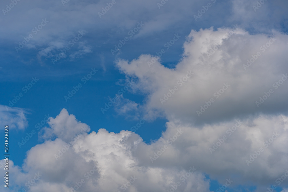 Blue sky with clouds. for background or texture