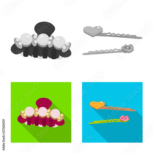 Vector illustration of beauty and fashion sign. Collection of beauty and female vector icon for stock.