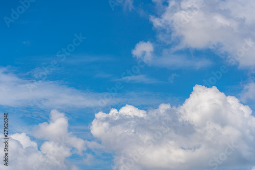 Blue sky with clouds. for background or texture