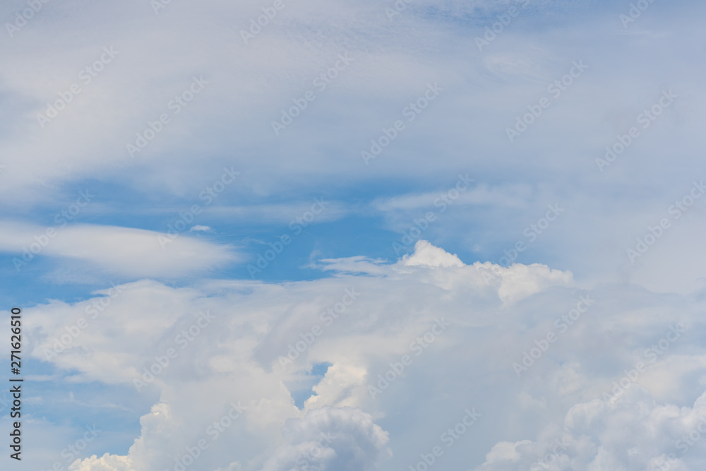 Fototapeta premium Blue sky with clouds. for background or texture