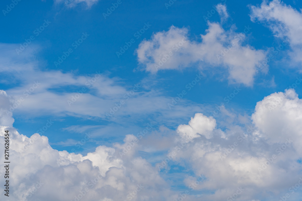 Blue sky with clouds. for background or texture