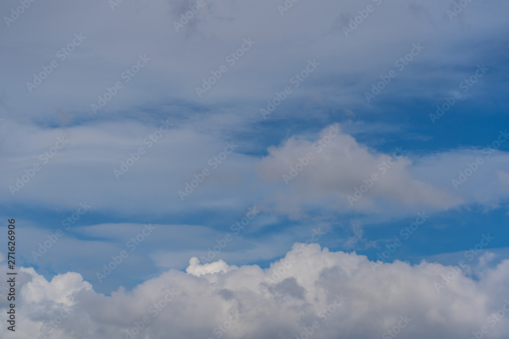 Blue sky with clouds. for background or texture