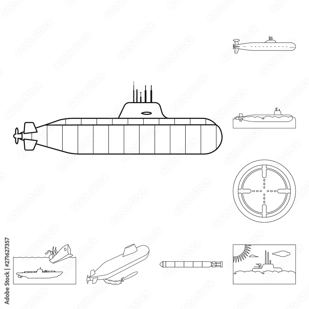 Vector illustration of boat and navy logo. Set of boat and deep vector icon for stock. Vector illustration of boat and navy logo. Set of boat and deep vector icon for stock.