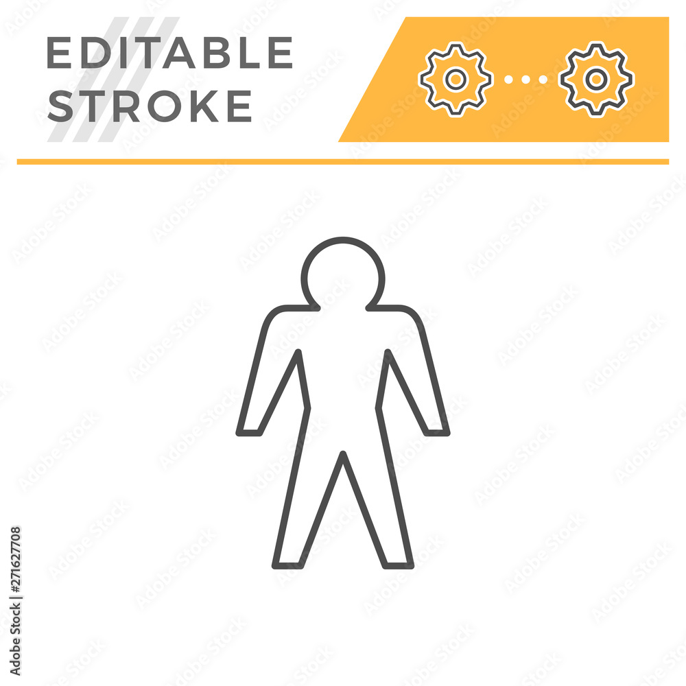 Human editable stroke line icon Human editable stroke line icon