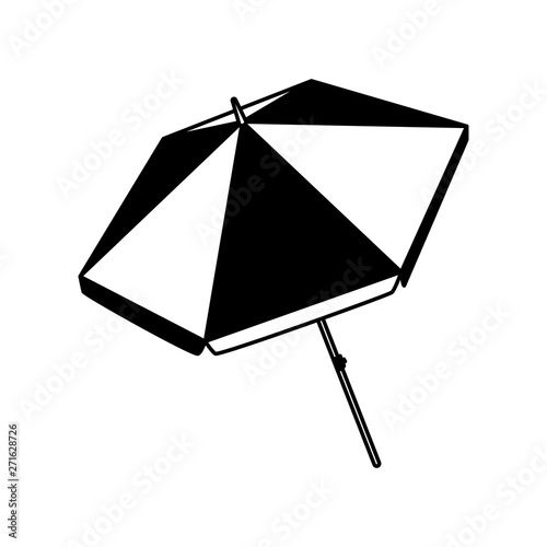 summer beach umbrella isolated icon