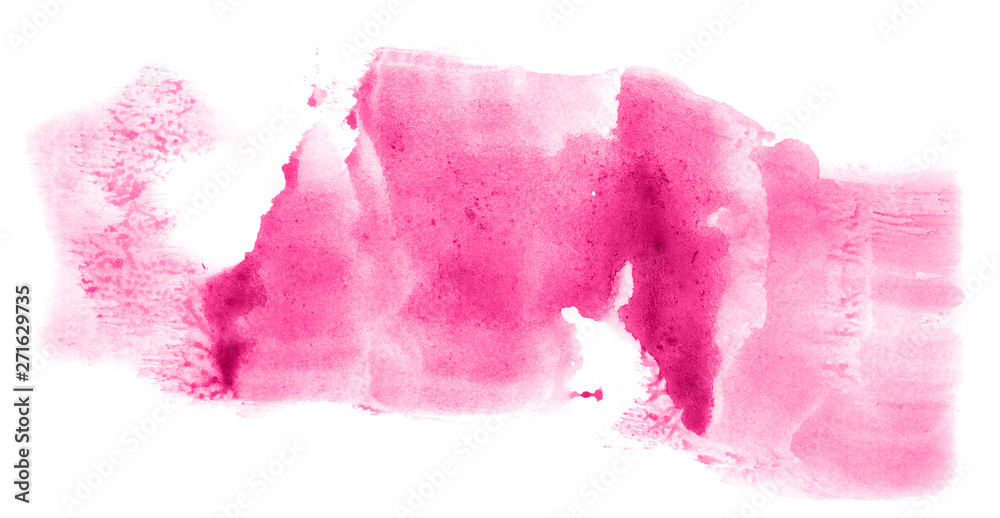 Abstract watercolor background hand-drawn on paper. Volumetric smoke elements. Pink color. For design, web, card, text, decoration, surfaces. Abstract watercolor background hand-drawn on paper. Volumetric smoke elements. Pink color. For design, web, card, text, decoration, surfaces.
