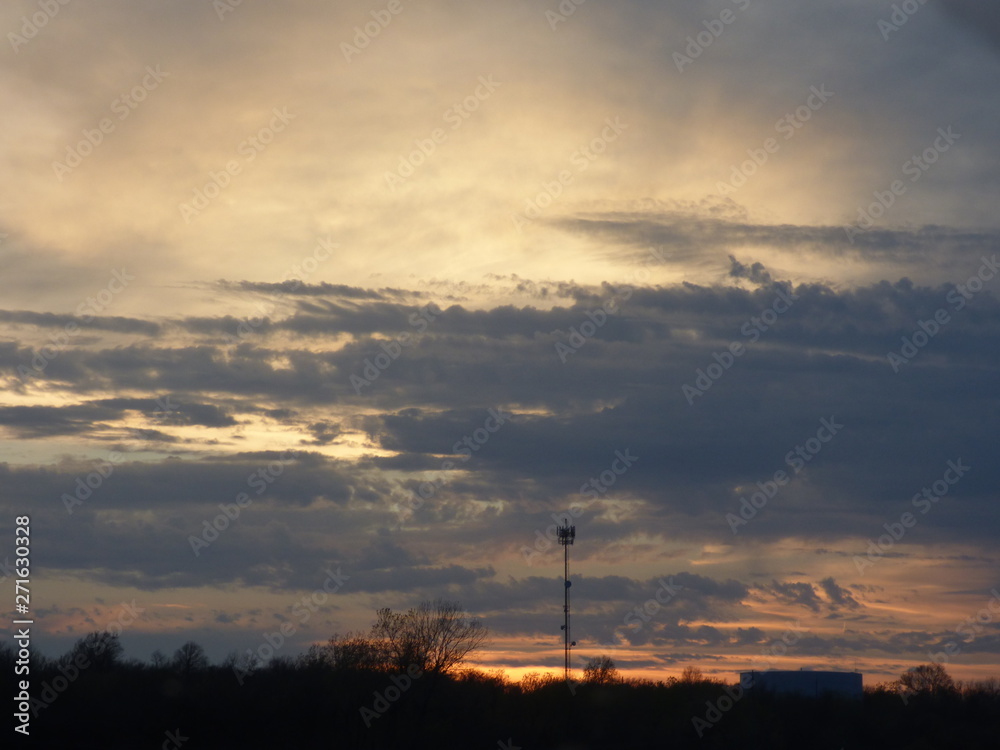 Naklejka premium sunset skies