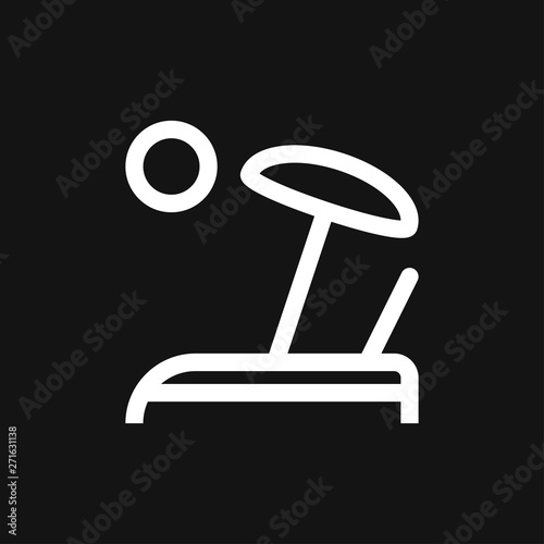Chaise lounge icon logo, illustration, vector sign symbol for design